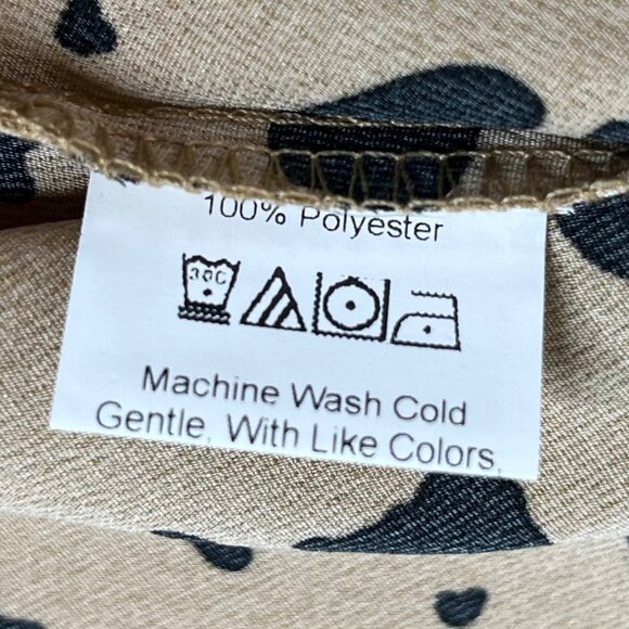 Shein Dalmation Print Dress Womens Size 4 Shirred Knot Backless - Picture 10 of 10